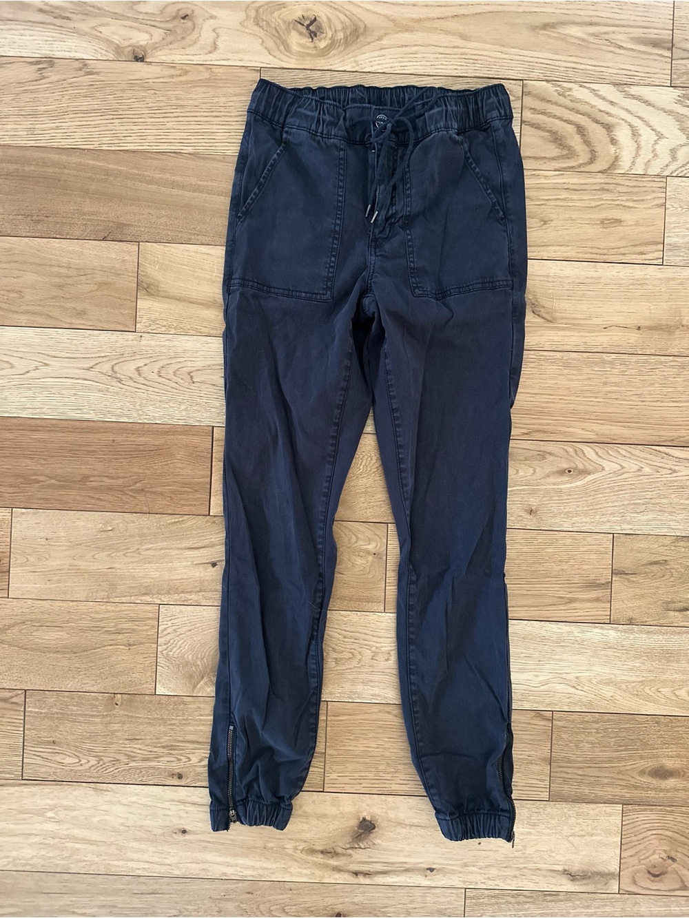 American Eagle Outfitters Faded Black Super Stretch High Waist Jogger Pants